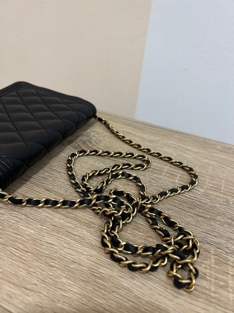 Chanel boy woc, Luxury, Bags & Wallets on Carousell