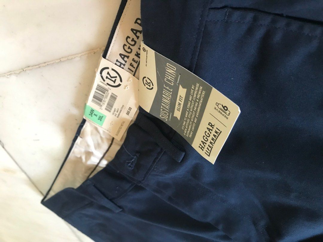 Chino Pants Haggar Life Khaki, Men's Fashion, Bottoms, Chinos on Carousell