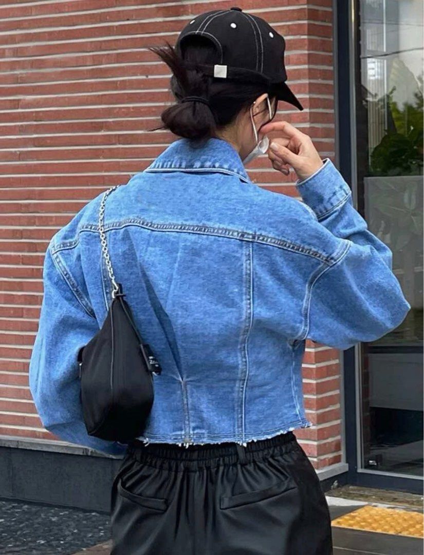 Cool Denim Jacket, Women's Fashion, Coats, Jackets and Outerwear on