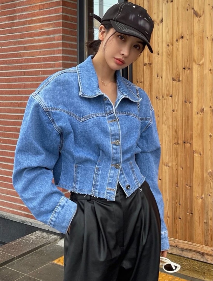 Cool Denim Jacket, Women's Fashion, Coats, Jackets and Outerwear on