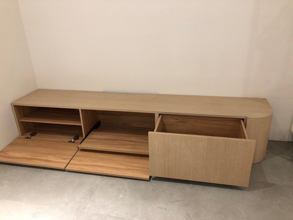 Customized carpentry TV console, Furniture & Home Living, Furniture, TV