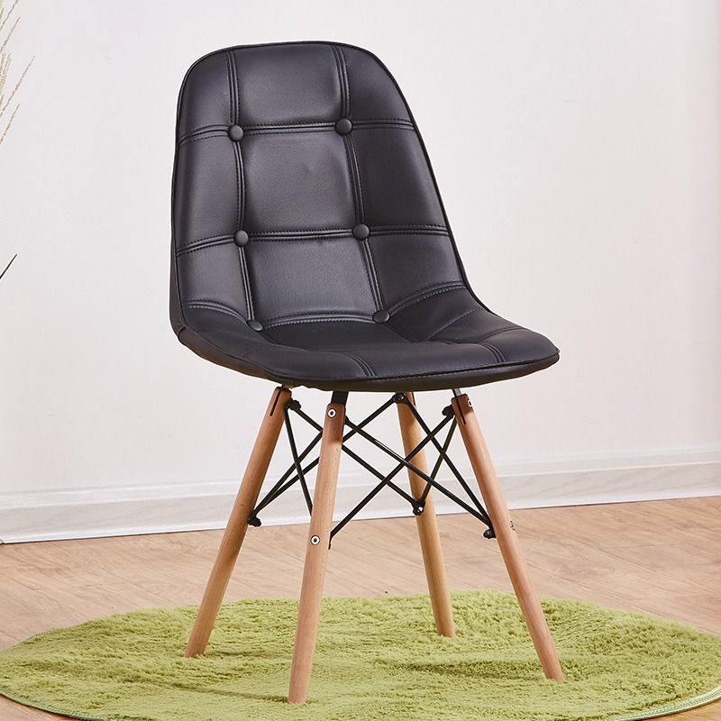 Dining Chair Study Chair COD!! Leather Chair Black/White, Furniture ...