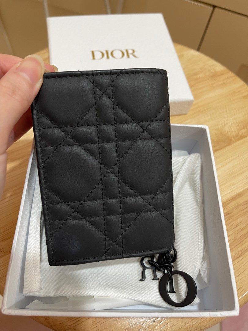 30 Montaigne Flat Card Holder Blue  Womens Dior Card Holders  Small  Accessories  Rincondelamujer
