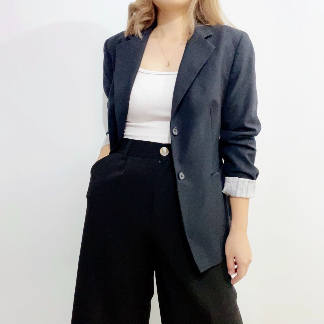 Doc & Amelia Black Coat, Casual Blazer, Formal Blazer, Women's Fashion