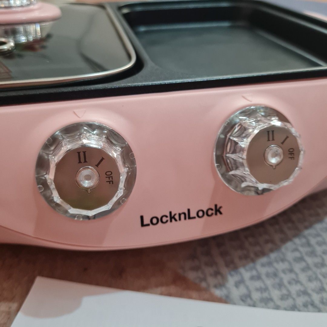 Electric Grill Pan LocknLock by Amway, Kitchen & Appliances di Carousell