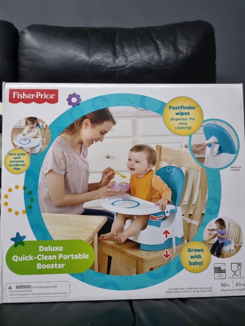 Fisher price deluxe top quick clean portable booster