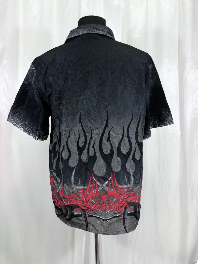 90s best sale flame shirt