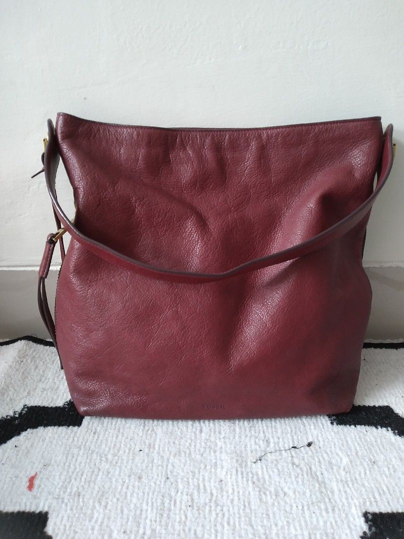 Fossil maya small hobo cabernet