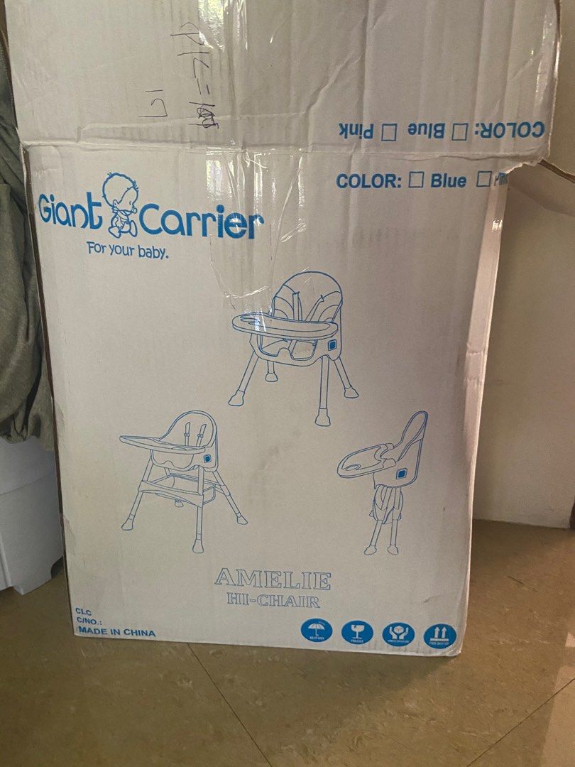 Giant Carrier high chair Amelie, Babies & Kids, Baby Nursery & Kids