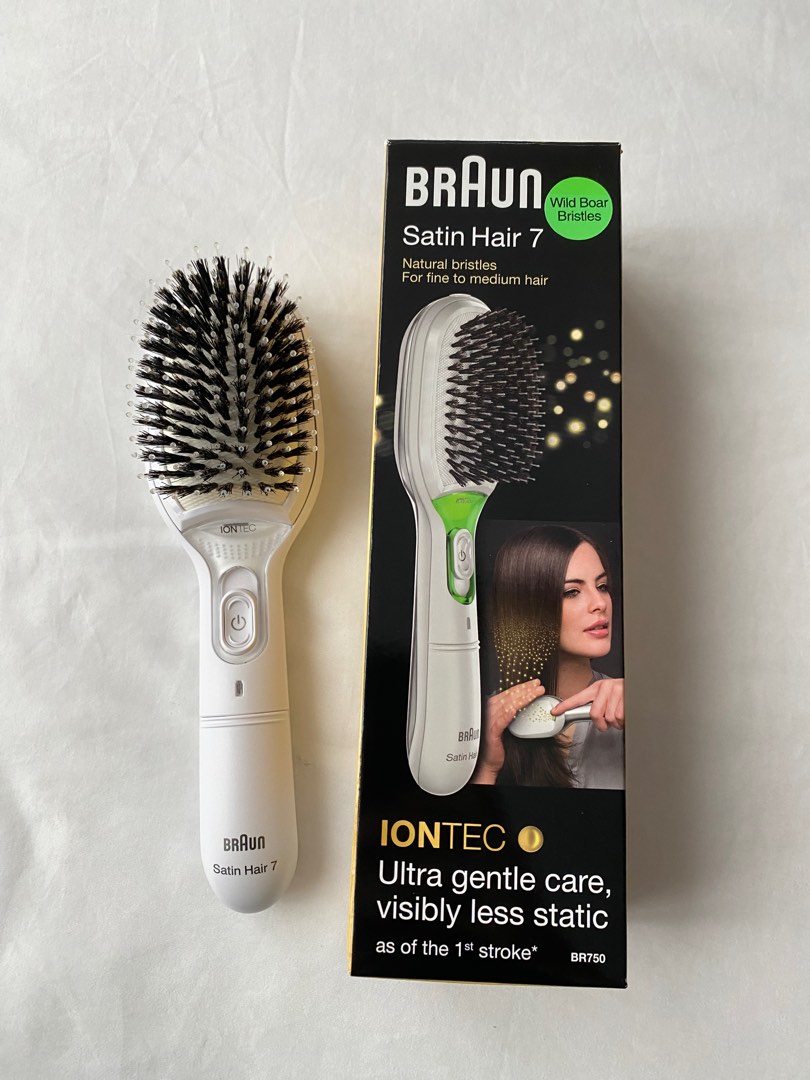 Braun Satin Hair IONTEC Brush Hair Brush With Ionic Technology For A Super  Shine, BR710 