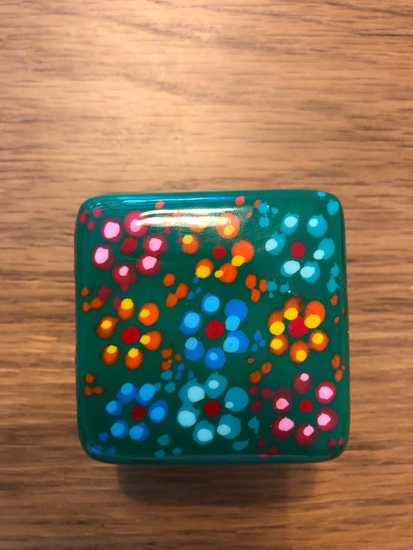 Hand painted clay box, Women's Fashion, Jewelry & Organisers, Accessory