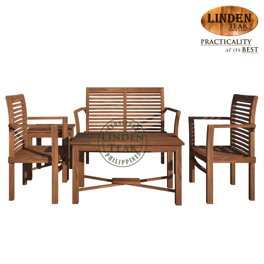 Handcrafted Solid Teak Wood ECO Stacking Sofa Set Furniture (Category: Sofas) located in Quezon City. Submitted by lindenteakfurnitureonlinesales (Listing ID 1213264083, Image 3). Description: ITEM: Handcrafted Solid Teak Wood ECO Stacking Sofa Set Furniture SERIES: Ecowood Teak (Outdoor Series) MAIN MATERIAL: Teak Wood (Tectona Grandis) FINISHING: Au Naturel (no Finishing) APPROXIMATE DIMENSIONS: (size may slightly vary due to its handcrafted na