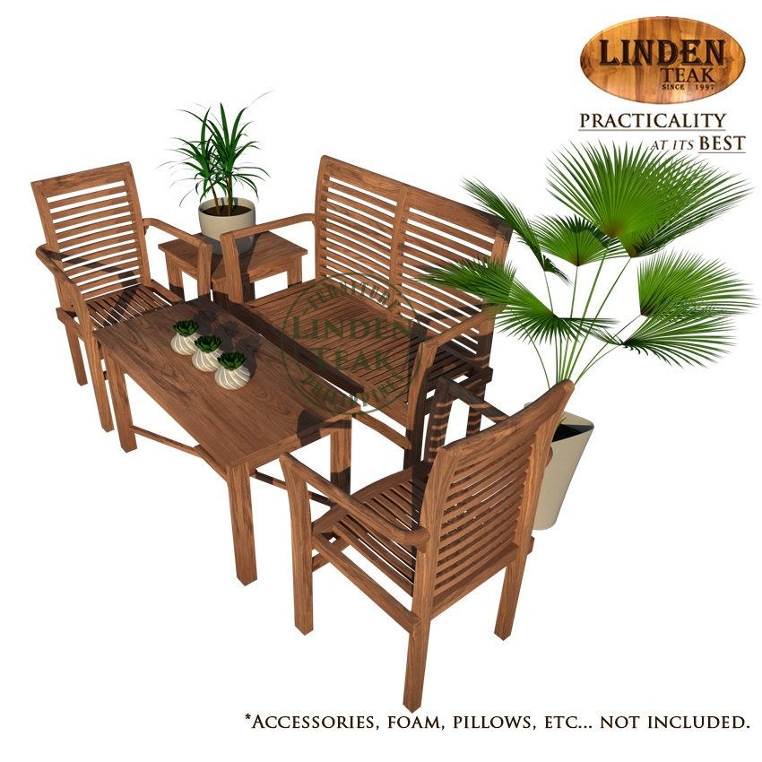 Handcrafted Solid Teak Wood ECO Stacking Sofa Set Furniture (Category: Sofas) located in Quezon City. Submitted by lindenteakfurnitureonlinesales (Listing ID 1213264083, Image 2). Description: ITEM: Handcrafted Solid Teak Wood ECO Stacking Sofa Set Furniture SERIES: Ecowood Teak (Outdoor Series) MAIN MATERIAL: Teak Wood (Tectona Grandis) FINISHING: Au Naturel (no Finishing) APPROXIMATE DIMENSIONS: (size may slightly vary due to its handcrafted na