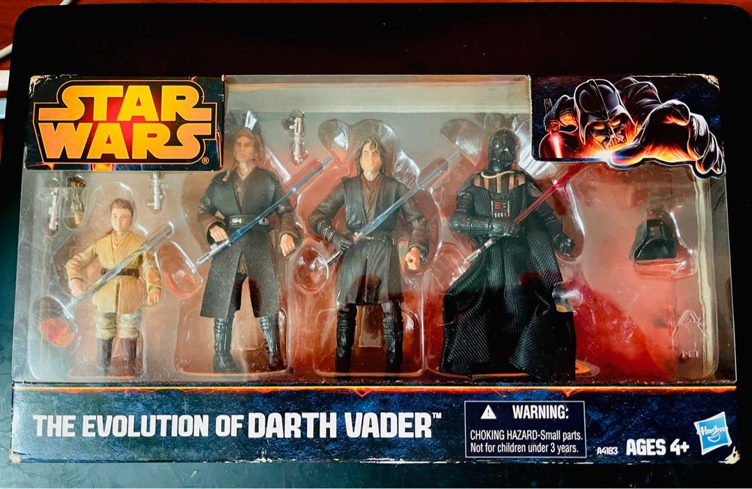 Hasbro Star Wars The Evolution of Darth Vader Pack of 4 Anakin Skywalker to Darth Vader