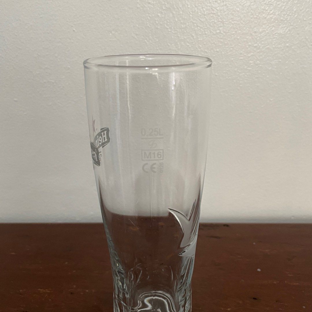 Heineken Embossed beer glass - 250 ml (Category: Water Bottles & Tumblers) located in Manila. Submitted by ozn3rol (Listing ID 1213240230, Image 3). Description: Never used.