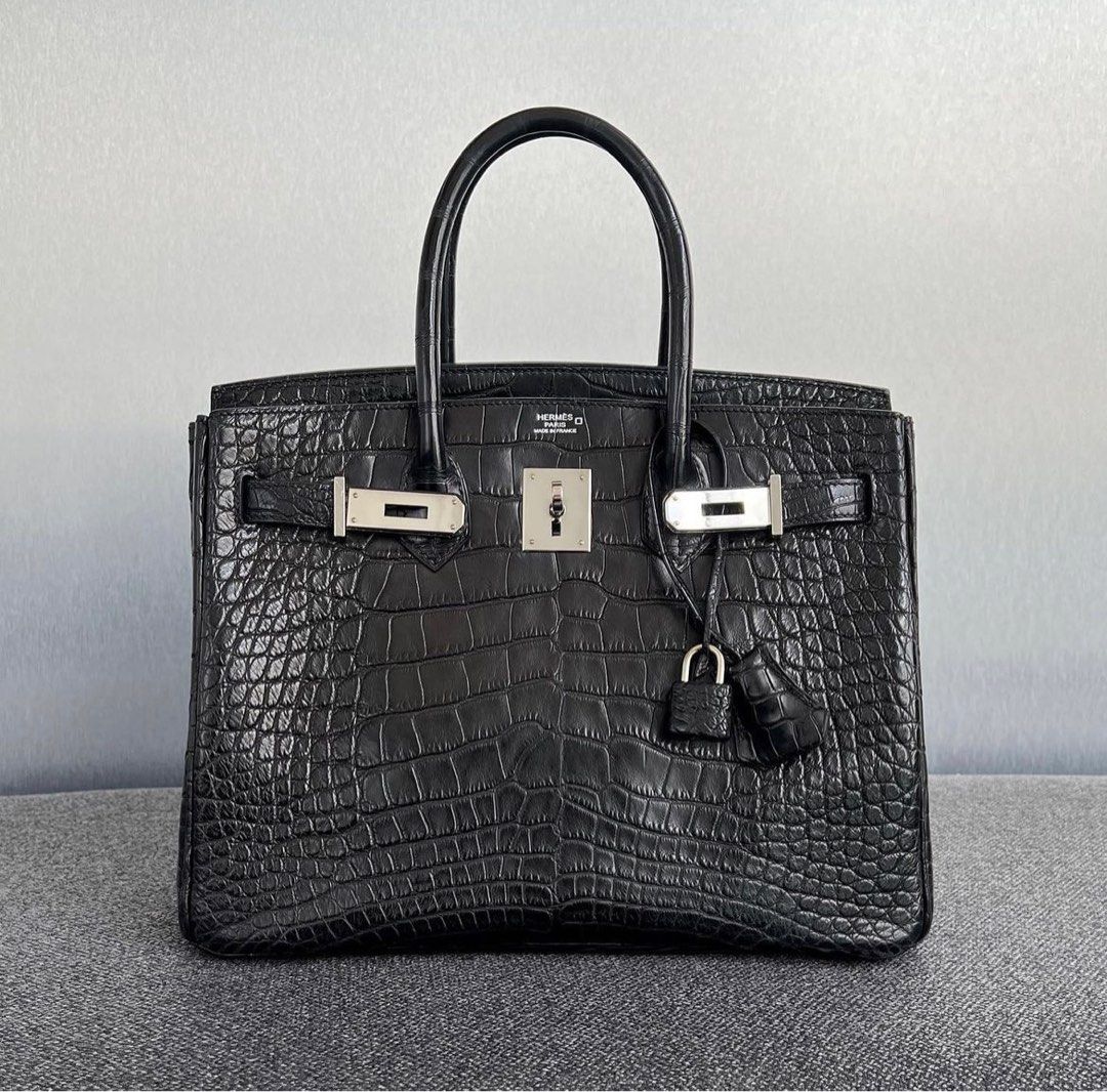 Hermes birkin 25 matt alligator, Luxury, Bags & Wallets on Carousell