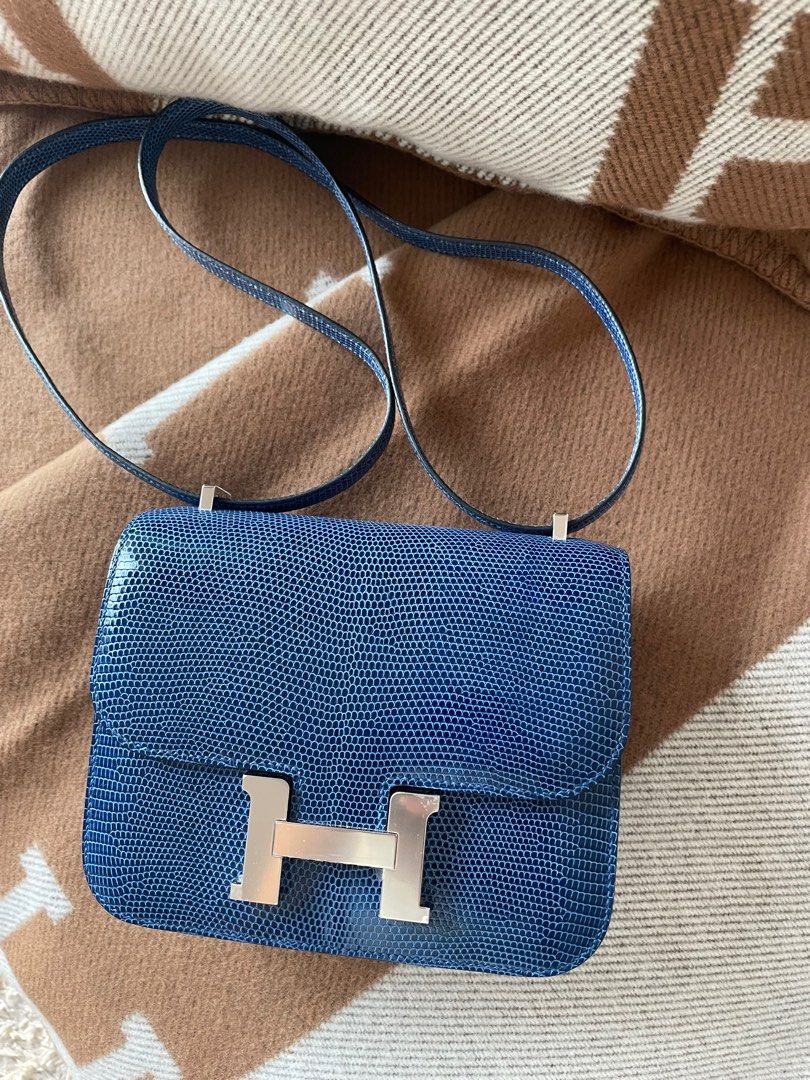 SUPER RARE! Hermes Constance 18 Metallic Silver Chèvre leather Phw, Luxury  on Carousell