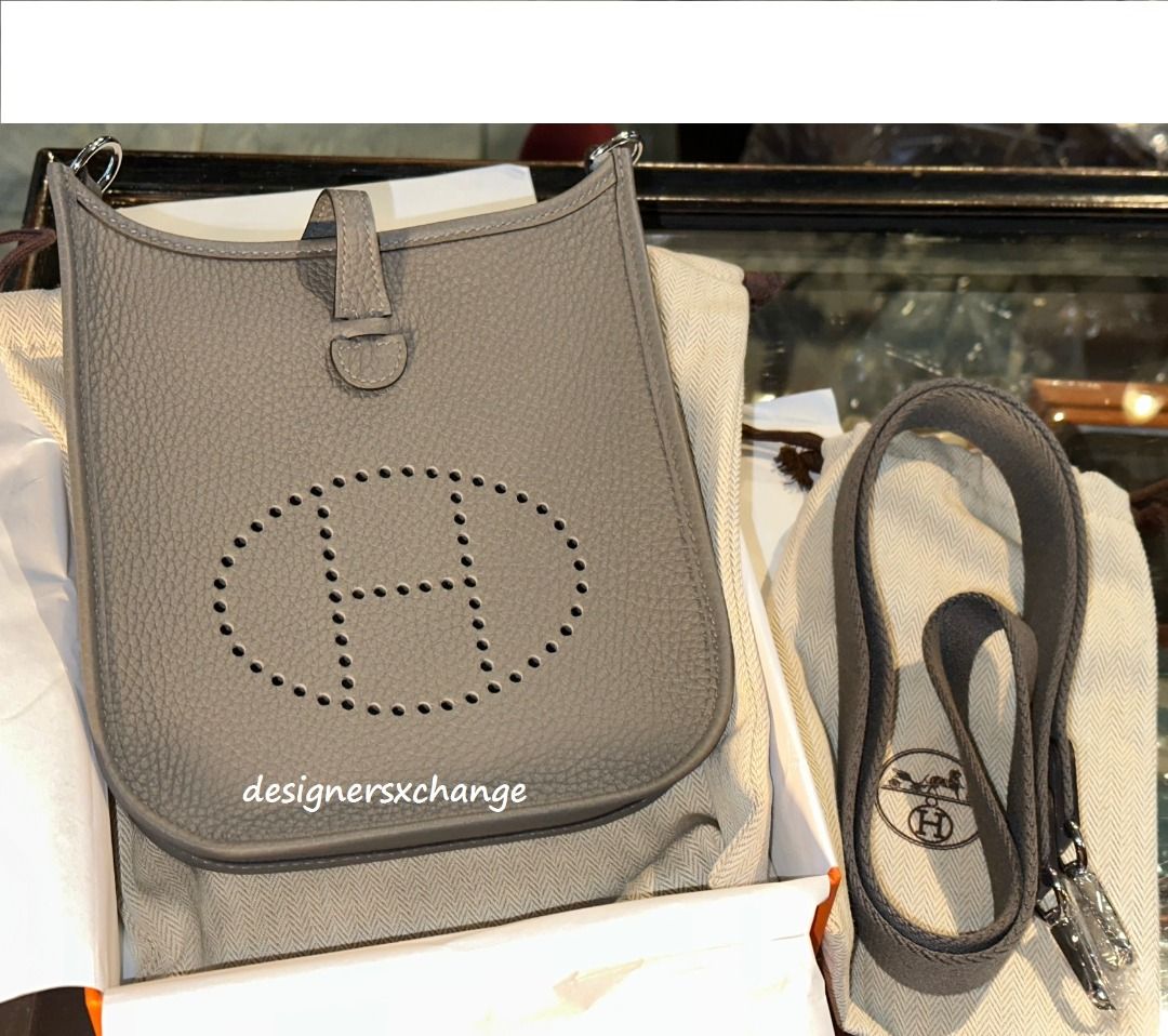 Hermes Beline 21 Mini Peforated Beige at Jill's Consignment