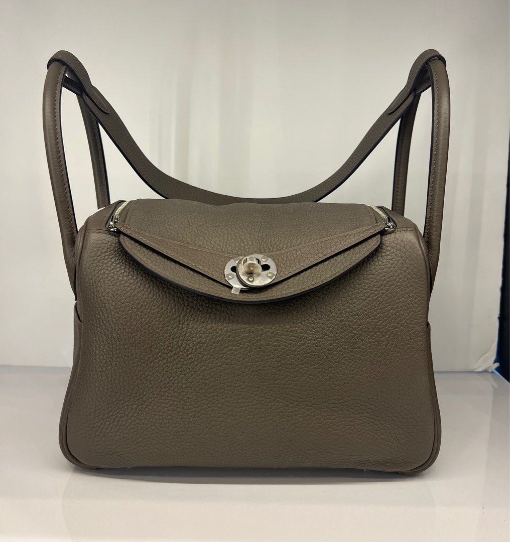 Hermes Brand New Mini Lindy Gris Etain in Clemence , GHW Stamp Y, Luxury,  Bags & Wallets on Carousell