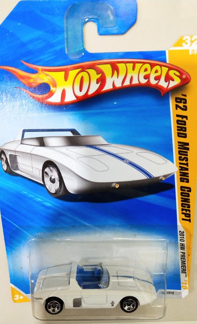  Hot Wheels 'Ford Mustang Concept Card, Pasatiempos