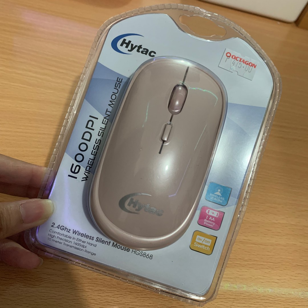 Hytac wireless silent mouse, Computers & Tech, Parts & Accessories