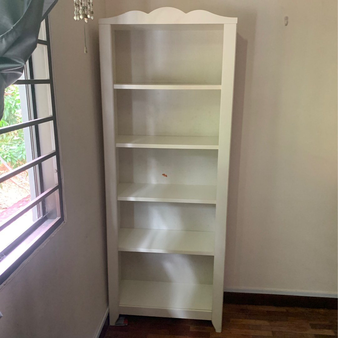 Ikea HENSVIK Bookshelf bookcase open shelves white colour 5 tier