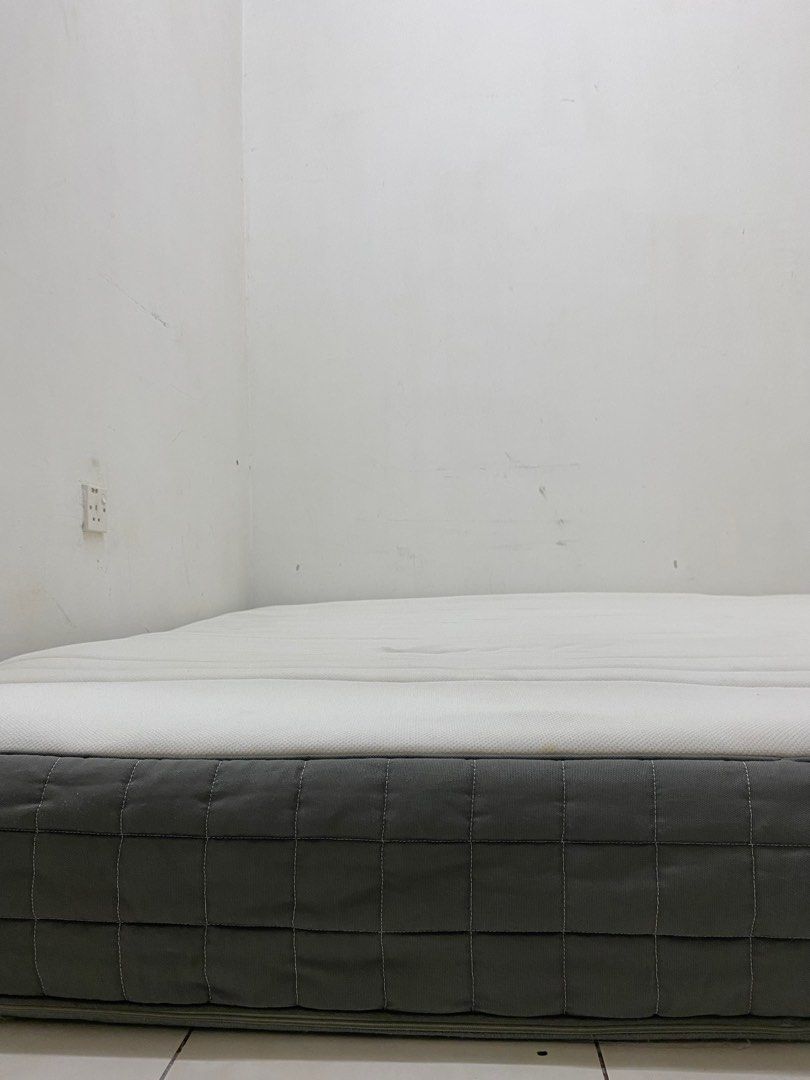 Ikea Hovag King Mattress, Furniture & Home Living, Furniture, Bed