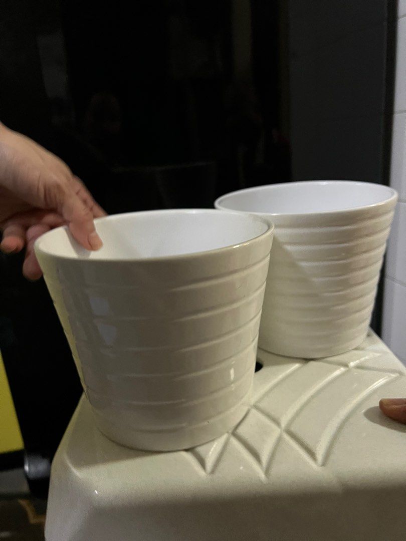 IKEA plant pots, Furniture & Home Living, Gardening, Pots & Planters on