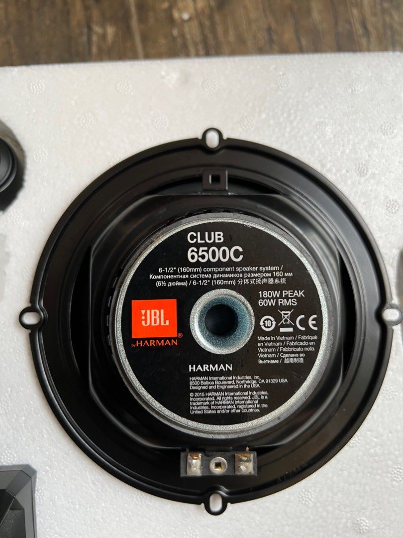 JBL Club 6500C Car Component Speakers, Audio, Soundbars, Speakers