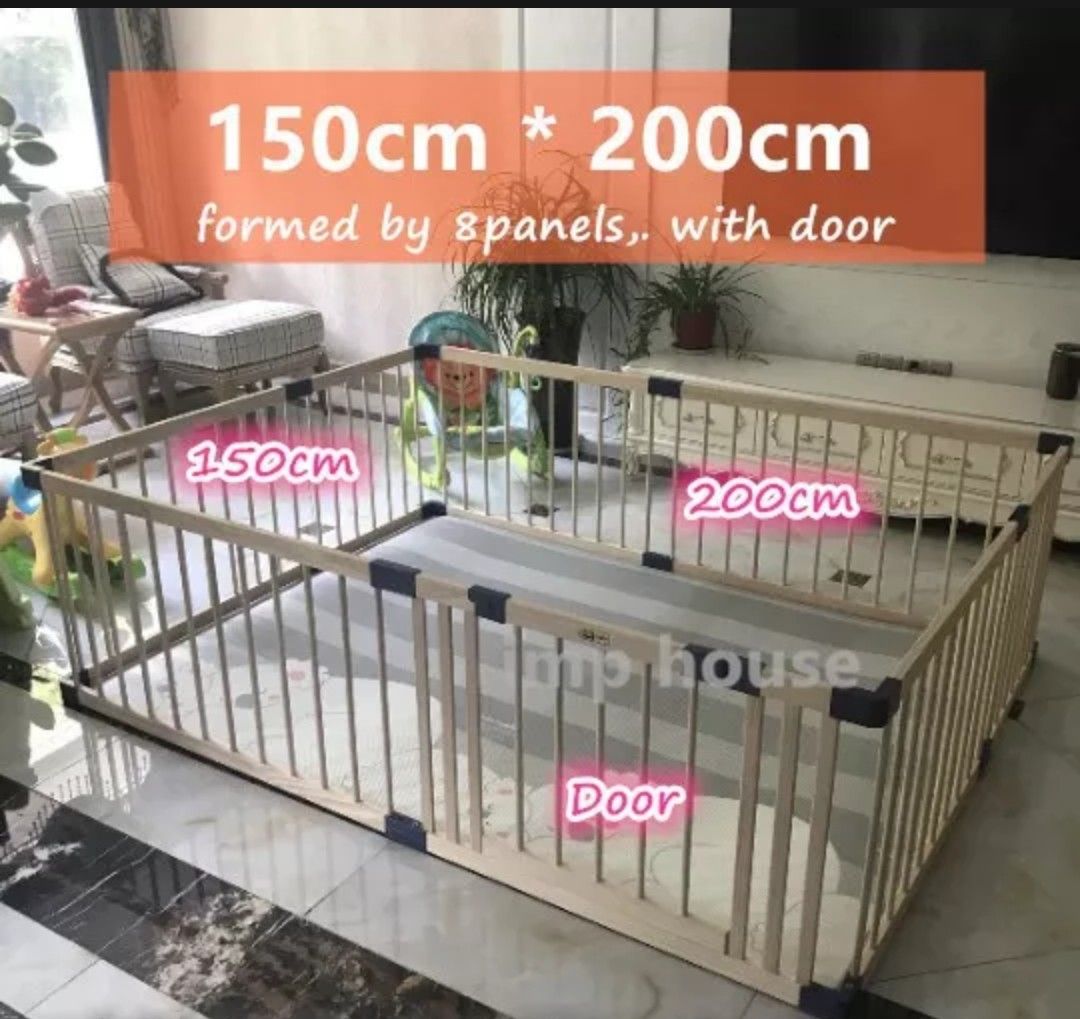 Jolly Baby Playpen (8 panels), Babies & Kids, Baby Nursery & Kids