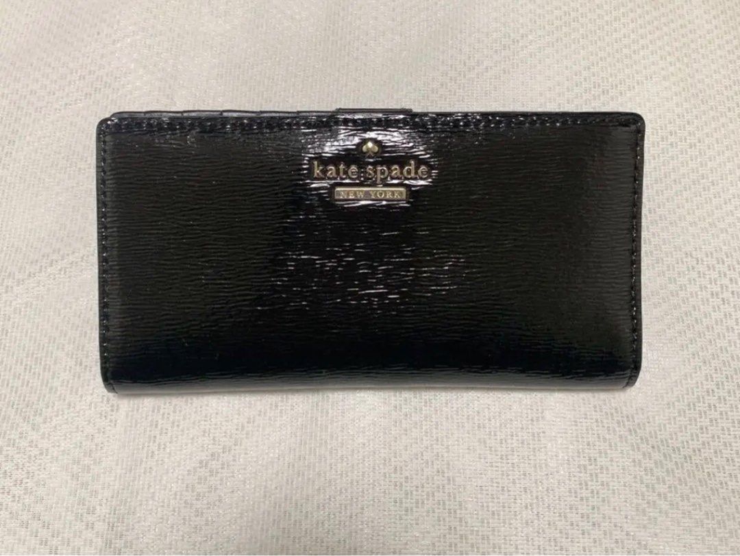 Kate Spade Black Patent Leather Bought in Japan, Women's Fashion, Bags &  Wallets, Wallets & Card holders on Carousell