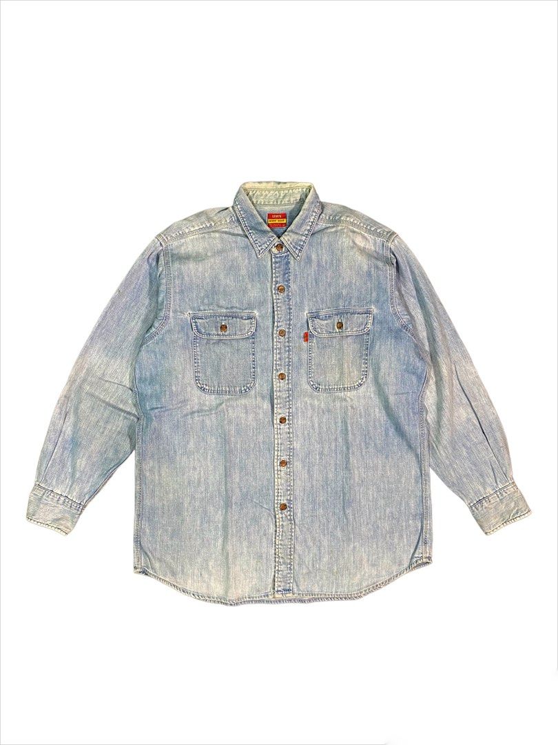 Kemeja Levis Levi's Orange Tab Shirt Cheap Levi's Jean Shirt 2025