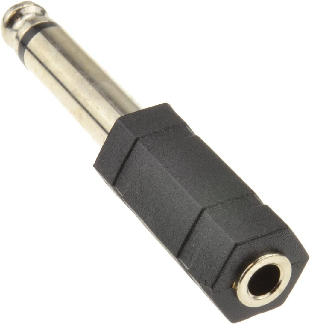 kenable 3.5mm Stereo Jack Socket to 6.35mm Mono Jack Plug Adapter ...