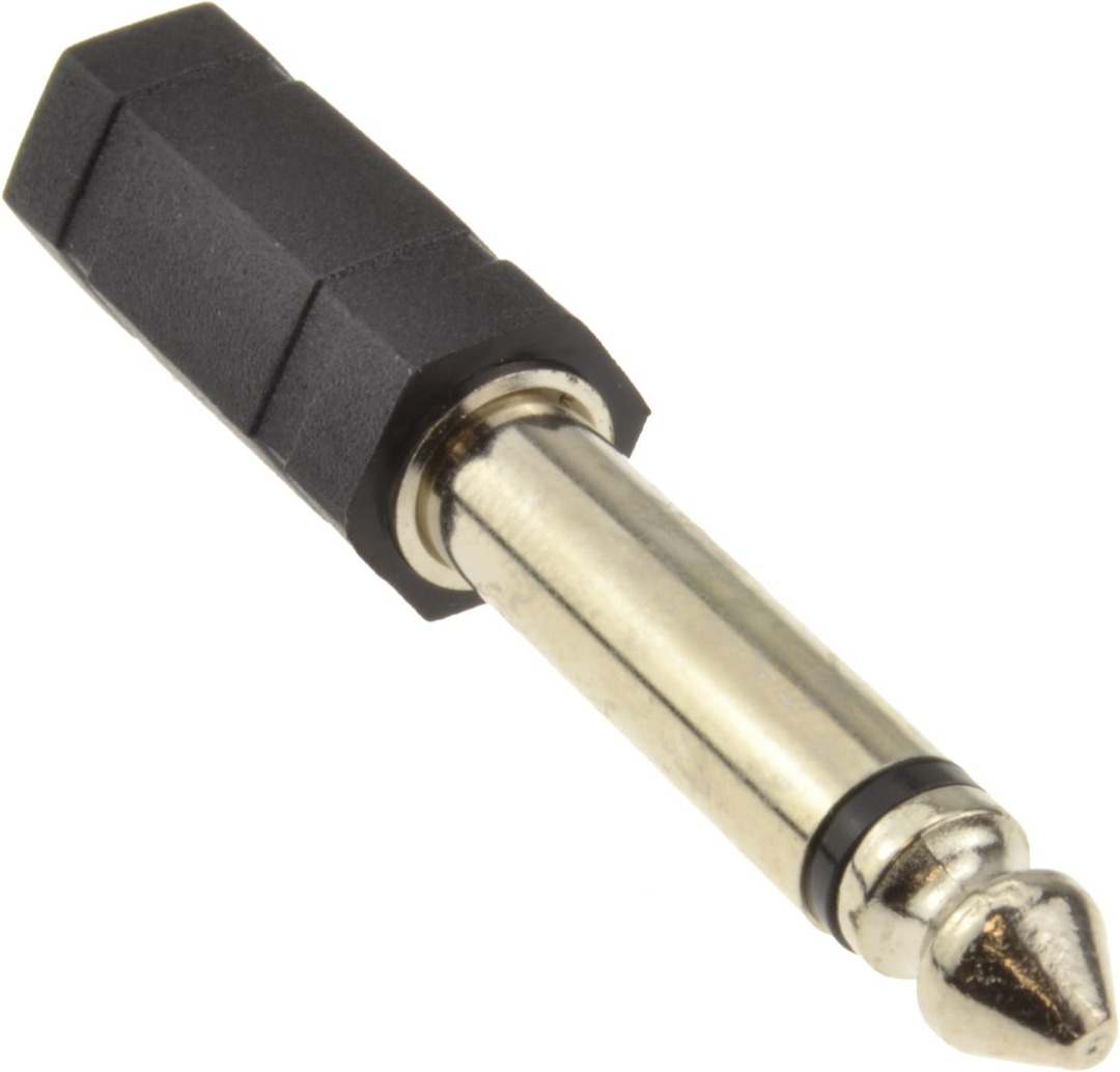 kenable 3.5mm Stereo Jack Socket to 6.35mm Mono Jack Plug Adapter