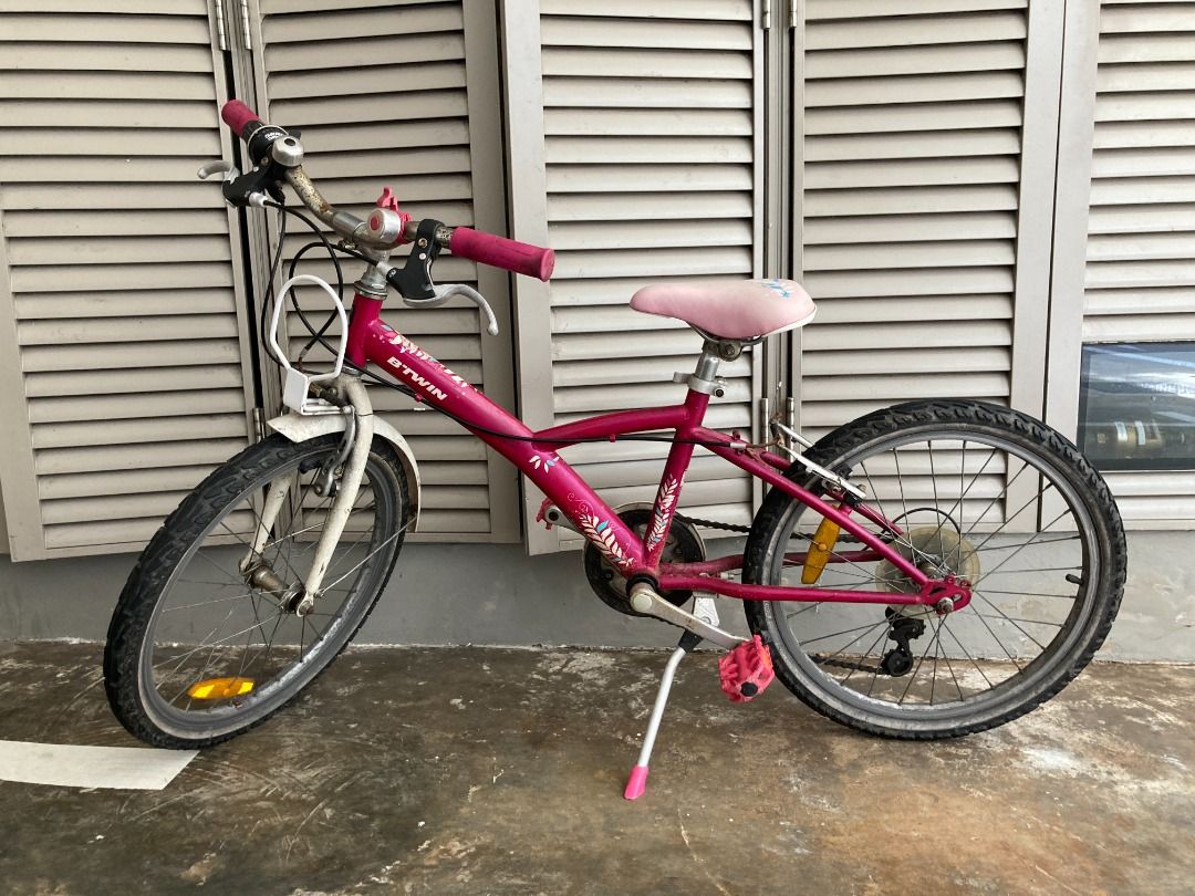 Btwin pink bike outlet