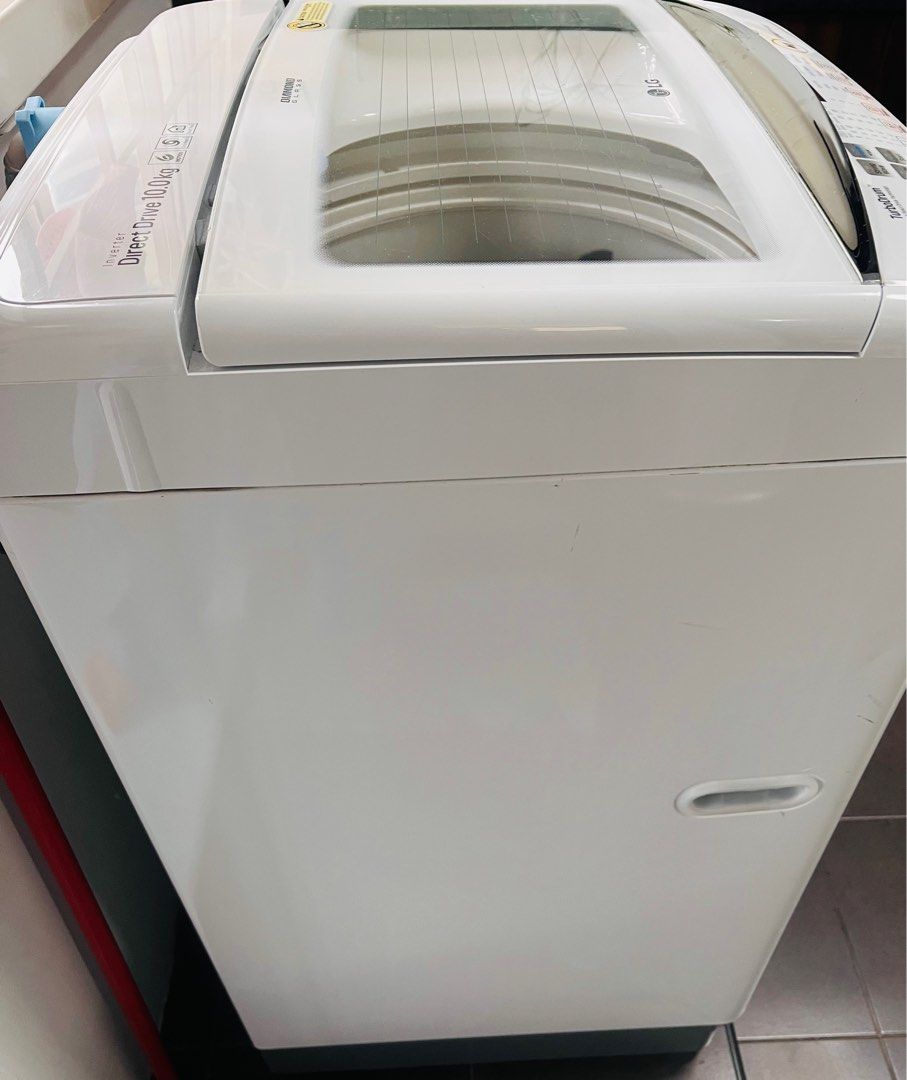LG Top Load Washing Machine 10Kg TH2110DSAW, TV & Home Appliances, Washing Machines and Dryers