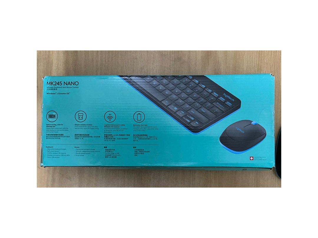 Logitech MK245 Wireless Combo Keyboard and Mouse, Computers & Tech ...