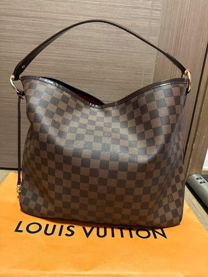 Louis Vuitton Delightful Mm in Damier Ebene, Luxury, Bags