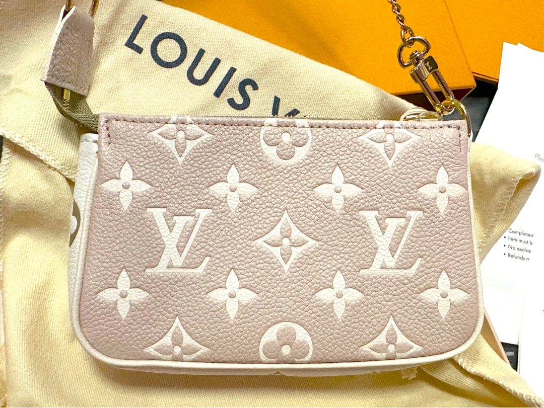 Louis Vuitton Pochette Accessories Mini Monogram Empreinte Embossed Lemon  Curd Yellow in Cowhide Leather with Gold-tone - US