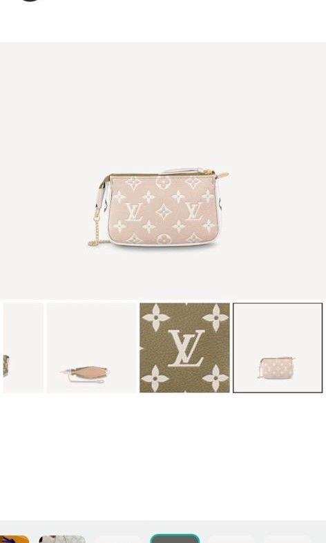 Louis Vuitton Mini Pochette Accessories Christmas Limited Edition Mono