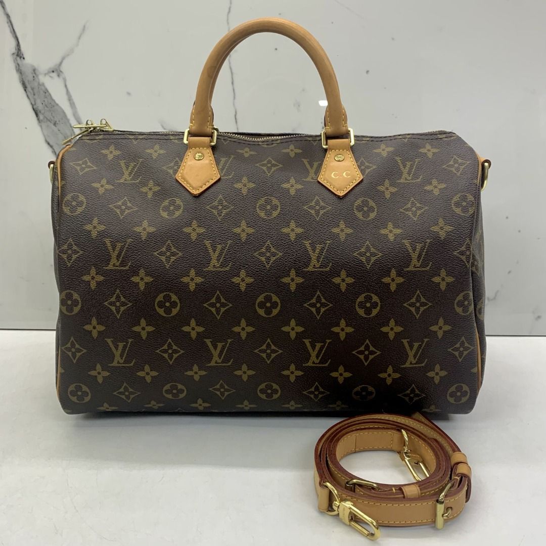 Authentic Louis Vuitton Monogram Sac Bandouliere 35 Shoulder Bag Old Model  9734E