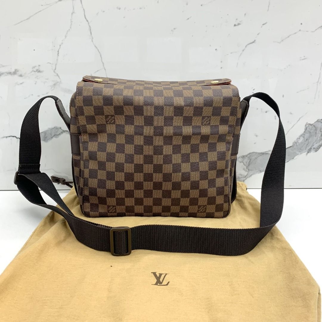 Louis Vuitton, Bags, Louis Vuitton Damier Ebene Naviglio Shoulder Bag  N45255 Lv Auth Bs4258