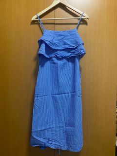 Love Bonito Blue Stripes Midi dress
