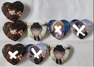 Luxiem white day badge