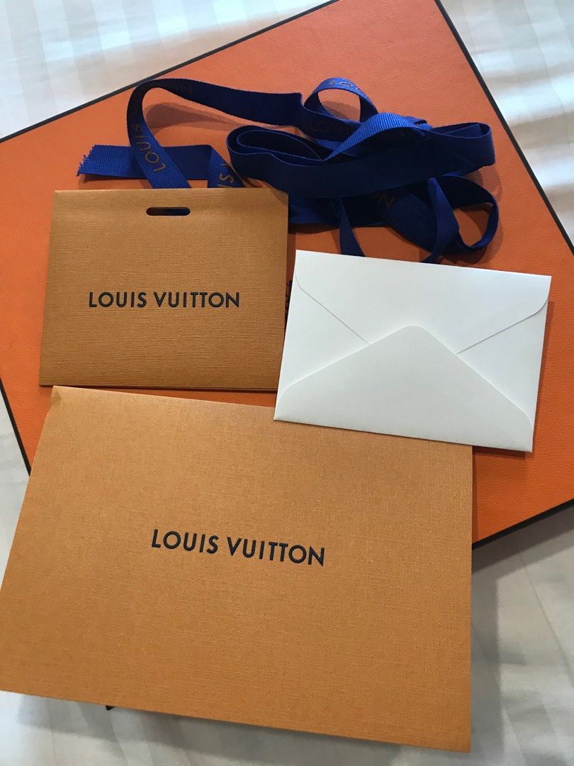 Louis Vuitton Drawer Style￼ Wallet Sz Empty Box Gift card, Receipt holder  Ribbon