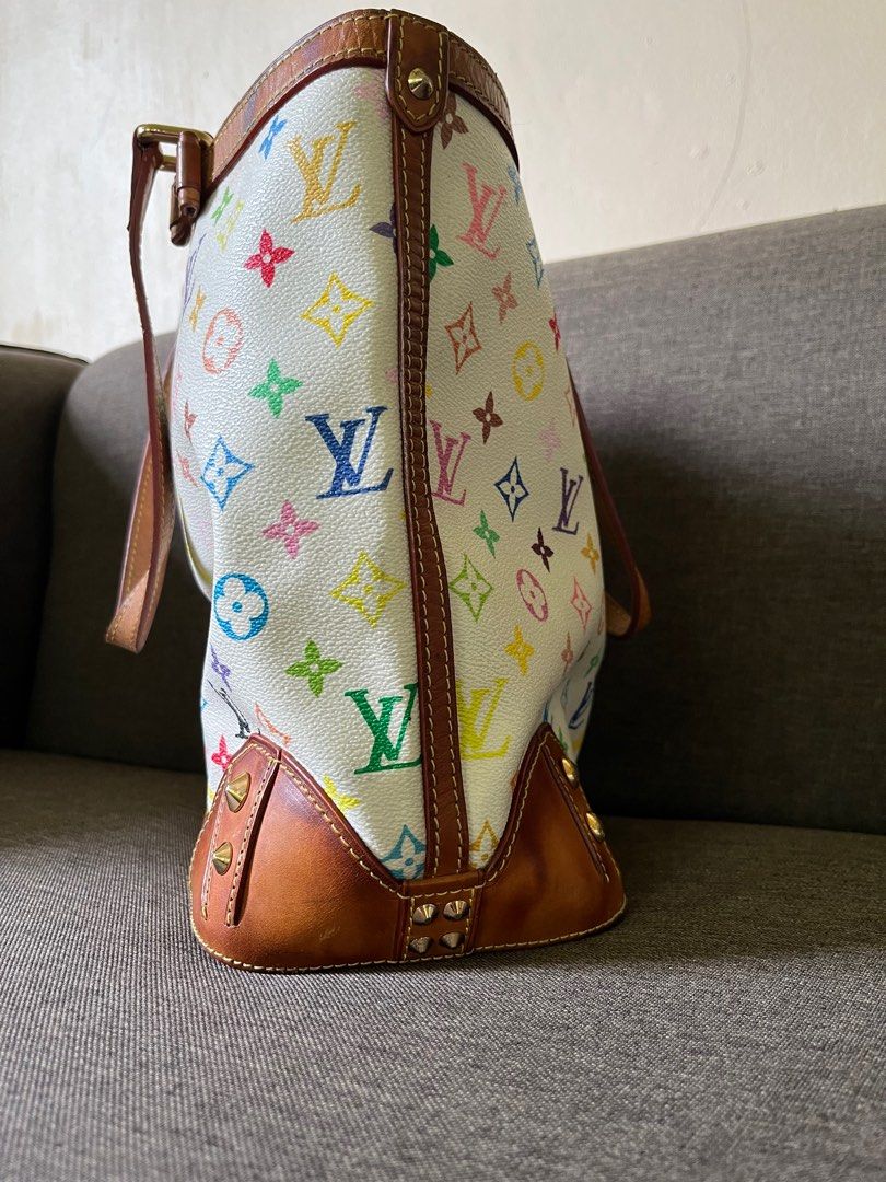 Multicolour Monogram Sharlene Shoulder Tote Bag