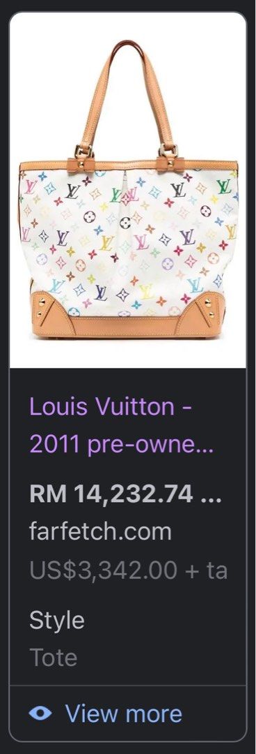 Louis Vuitton 2011 pre-owned Monogram Multicolour Charlene MM Tote -  Farfetch
