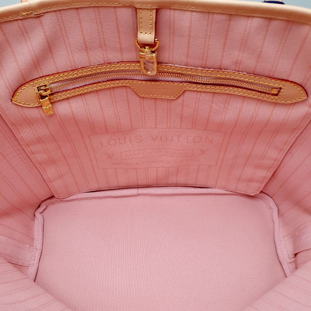New Authentic Louis Vuitton Damier Azur Pink/Rose Ballerine Interior  Neverfull MM Handbag for Sale in Valley Stream, NY - OfferUp