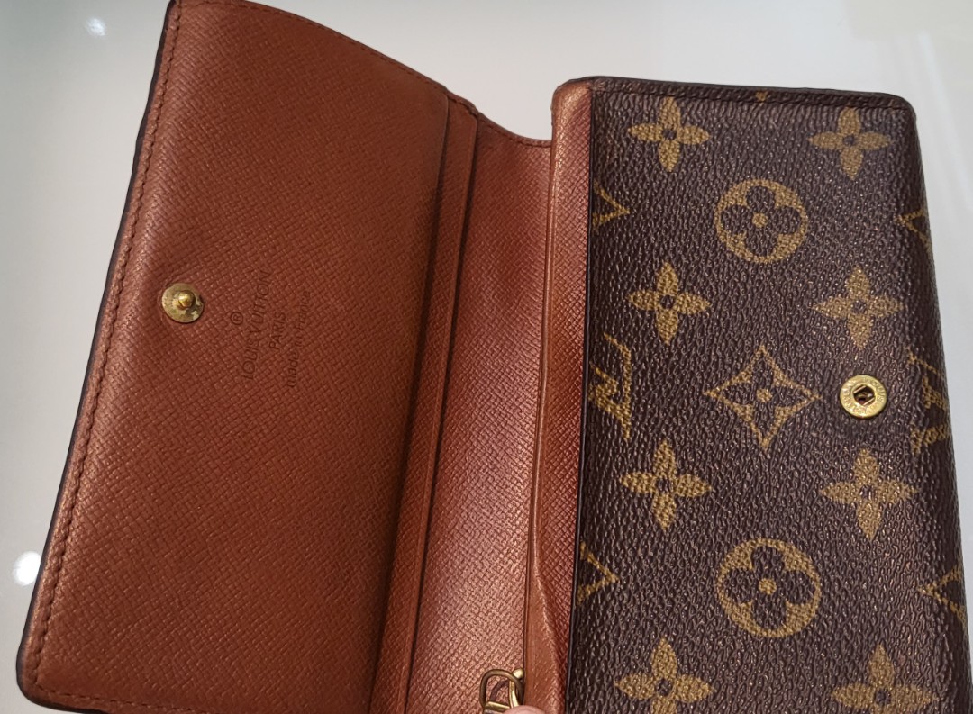 Handbag Louis Vuitton LV Long Wallet M61734 Portefeuille Sarah
