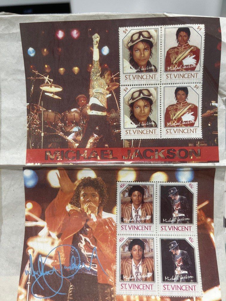 Michael Jackson stamps and telephone card, Hobbies & Toys, Memorabilia
